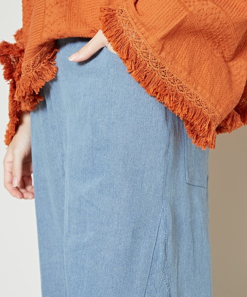 チャイハネ（チャイハネ）の「【チャイハネ】ベーシィブーツカットデニムパンツ（デニムパンツ・レディース・ダークブルー/ライトブルー/ブラック・FREE）」の20枚目の写真