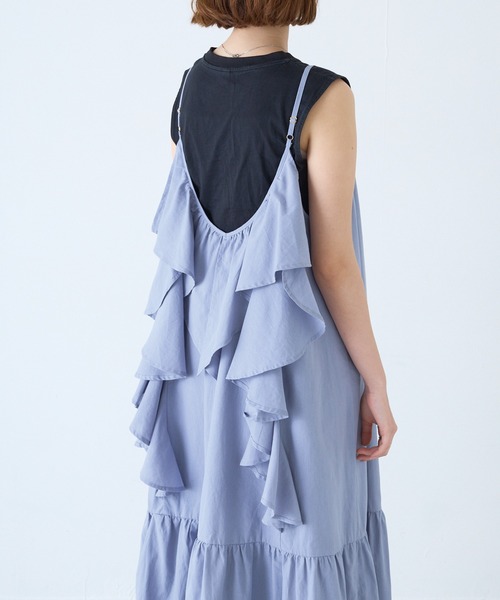 LAVEANGE（ラビアンジェ）の「2WAYフリルキャミワンピース（ワンピース