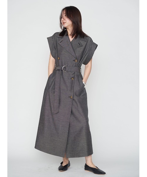FRAY I.D フレイアイディ トレンチジレワンピース ベージュ ほぼ新品 FRAY I.D - トレンチジレワンピースの通販 by バード's shop