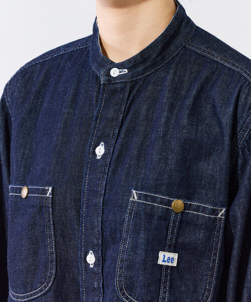 FREAK'S STORE（フリークスストア）の「限定展開 Lee/リー 別注 FLARE MAXI ONEPIECE/フレア マキシ ワンピース（デニム）（ワンピース・レディース・ネイビー/ブルー/サックスブルー/ブラック・SMALL/MEDIUM）」の14枚目の写真