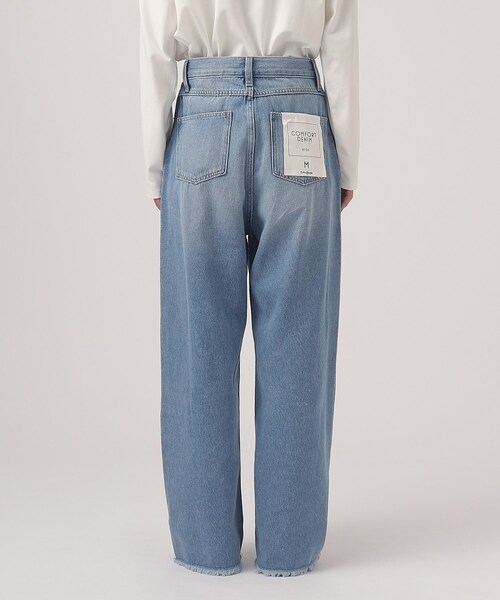 Cutie Blonde(キューティーブロンド)の「◆フリンジデニム ワイドパンツ(デニムパンツ・レディース・ブルー系4/ブラック/ライトブルー・04/02/03)」の18枚目の写真