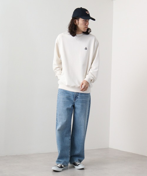 GERRY(ジェリー)の「GERRY 裏毛 バック刺繍 プリント クルーネック(スウェット・メンズ・ダークグレー/アイボリー/ネイビー/アッシュグレー・M/LL/L)」の16枚目の写真