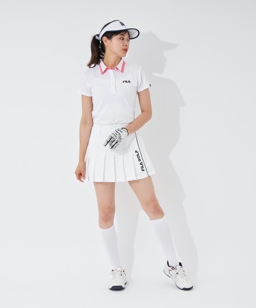 FILA GOLF(フィラゴルフ )の「【FILA GOLF/フィラゴルフ】レディースプリーツスカート ゴルフ(スカート・レディース・ホワイト/ブラック・LARGE/MEDIUM)」の4枚目の写真