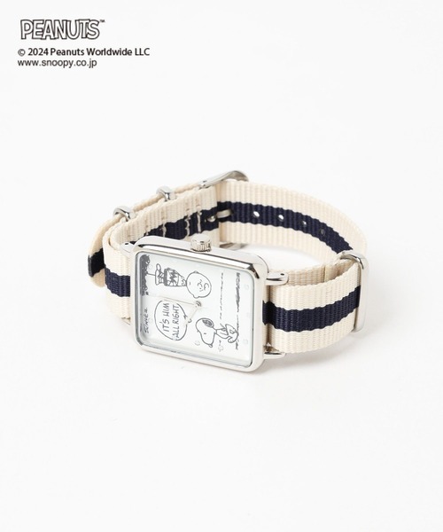 LEPSIM(レプシィム)の「【PEANUTS】スクエアテープウォッチ 988420(アナログ腕時計・レディース・アイボリー/ブラック・ONE SIZE)」の18枚目の写真