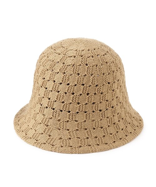 grove（グローブ）の「◆【雑誌掲載】柄編みサーモダウンハット（ハット・レディース・ベージュ/ブラック/アイボリー・00）」の5枚目の写真