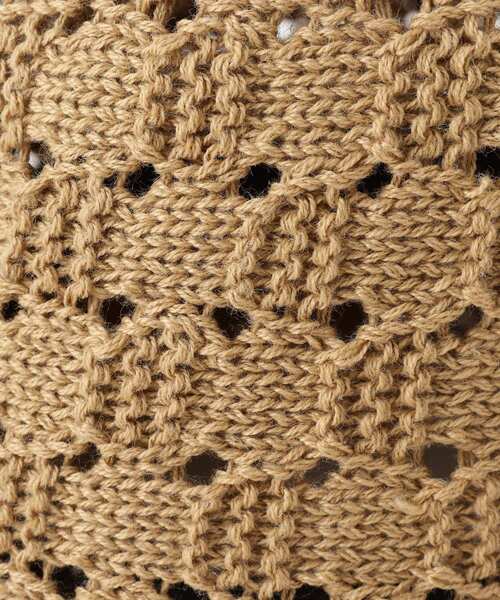 grove（グローブ）の「◆【雑誌掲載】柄編みサーモダウンハット（ハット・レディース・ベージュ/ブラック/アイボリー・00）」の10枚目の写真