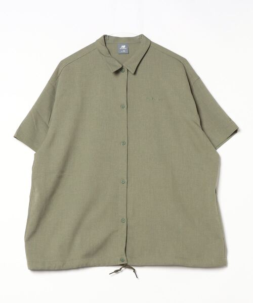 NEW BALANCE(ニューバランス)の「【別注】ニューバランス New Balance THE CITY ショートスリーブサマーシャツ 限定コラボ(Tシャツ/カットソー・レディース・オリーブ/アイボリー/ブルーグレー・S/M/L/XL)」の3枚目の写真