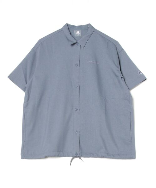 NEW BALANCE(ニューバランス)の「【別注】ニューバランス New Balance THE CITY ショートスリーブサマーシャツ 限定コラボ(Tシャツ/カットソー・レディース・オリーブ/アイボリー/ブルーグレー・S/M/L/XL)」の2枚目の写真