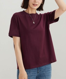 BELLUNA PLUS（ベルーナ）の「【ヒンヤリ / ＵＶ対策】新色追加！ヒンヤリ綿１００％Ｔシャツ　プチプラ / カラバリ豊富 / 接触冷感（Tシャツ/カットソー）」