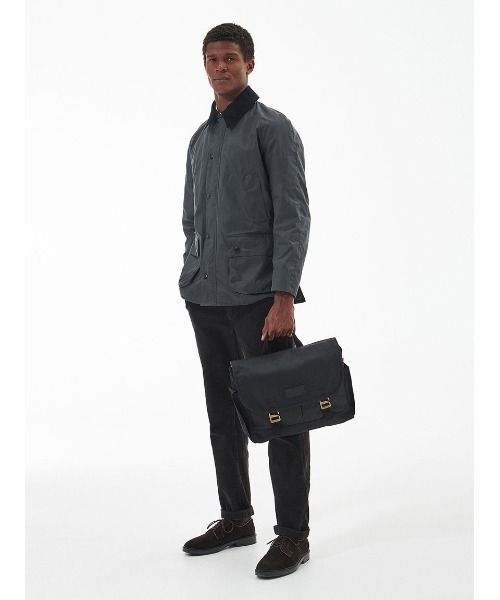 【未使用】Barbour ワックス コットン メッセンジャーバッグ t25062406.jpg