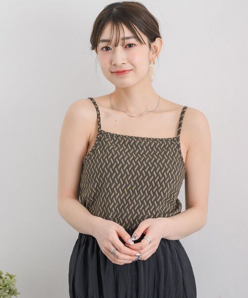 RETRO GIRL(レトロガール)の「柄カップ付キャミ(キャミソール・レディース・ブラウン系その他/ブルー系その他/ホワイト系その他・FREE)」の16枚目の写真