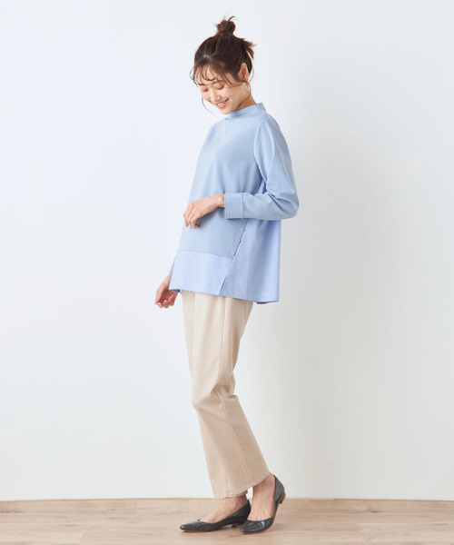 DECOY SINCE 1981(デコイシンスイチキュウハチイチ)の「ドッキングプルオーバー(Tシャツ/カットソー・レディース・ネイビー/サックスブルー・M/L/LL)」の10枚目の写真
