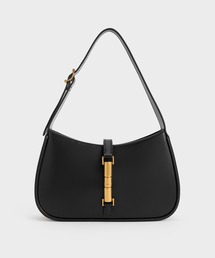 CHARLES & KEITH | Cesia セシア メタリックアクセントショルダーバッグ(ショルダーバッグ)