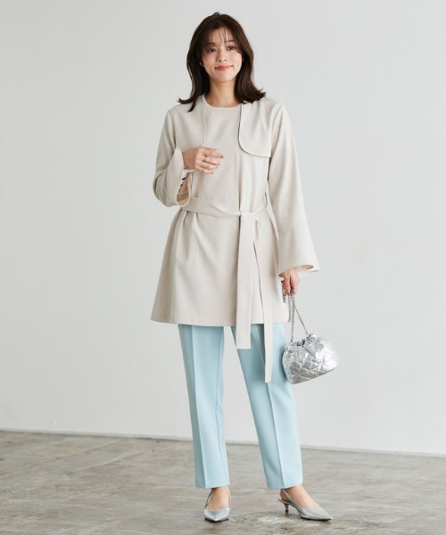 Pierrot（ピエロ）の「フレアスリーブライトアウター（トレンチコート・レディース・ベージュ/ネイビー/アイボリー・M/L）」の5枚目の写真