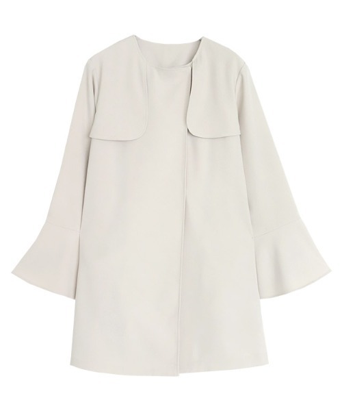 Pierrot（ピエロ）の「フレアスリーブライトアウター（トレンチコート・レディース・ベージュ/ネイビー/アイボリー・M/L）」の9枚目の写真