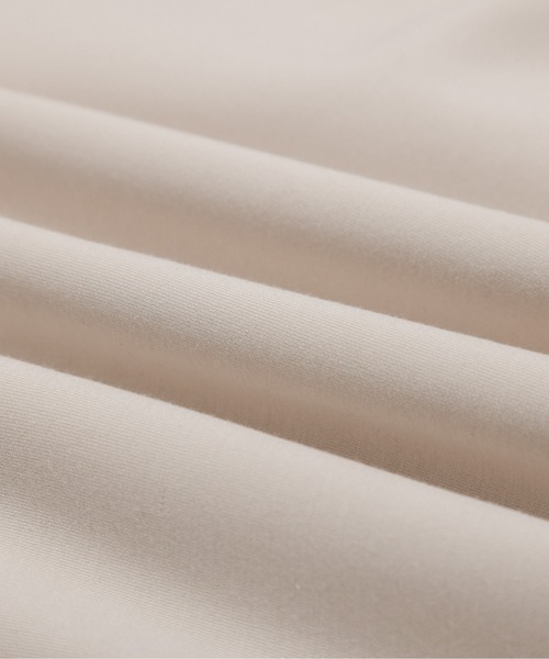 Lajour（ラジュール）の「日本製 タックフレア ペプラムトップス（Tシャツ/カットソー・レディース・ブラック/ベージュ/杢グレー/ホワイト・フリー）」の13枚目の写真