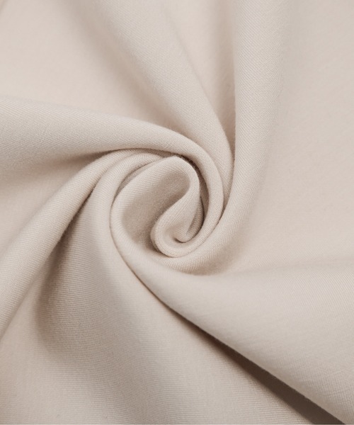 Lajour（ラジュール）の「日本製 タックフレア ペプラムトップス（Tシャツ/カットソー・レディース・ブラック/ベージュ/杢グレー/ホワイト・フリー）」の14枚目の写真