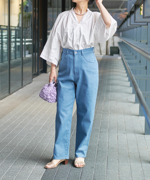 極美品♪イエナラブークル◆フレア5PK デニムパンツ IENA LA BOUCLE（イエナラブークル）の「IENA LA BOUCLE デニム