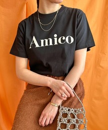 LHELBIE | AmicoフロッキーロゴTシャツ(Tシャツ/カットソー)