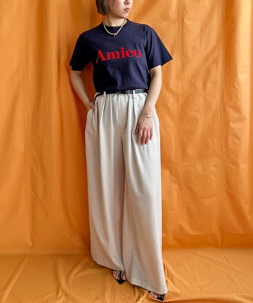 AmicoフロッキーロゴTシャツ LHELBIE│Eimee Law & LHELBIE 公式