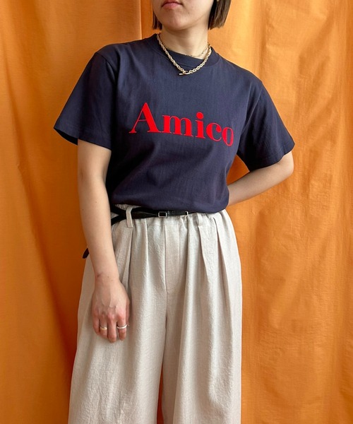 あみページ AmicoフロッキーロゴTシャツ LHELBIE│Eimee Law & LHELBIE 公式