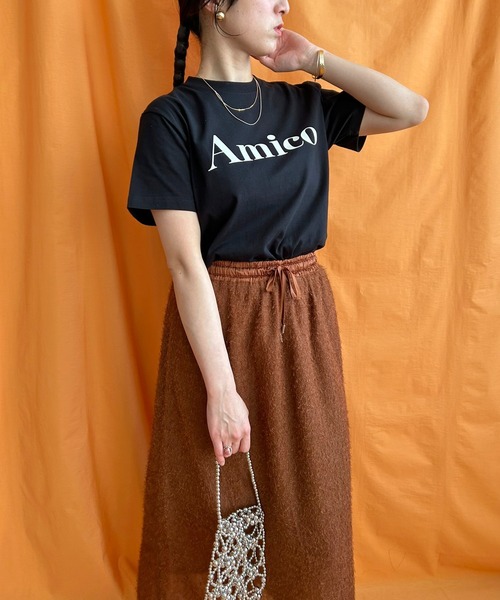 あみページ AmicoフロッキーロゴTシャツ LHELBIE│Eimee Law & LHELBIE 公式