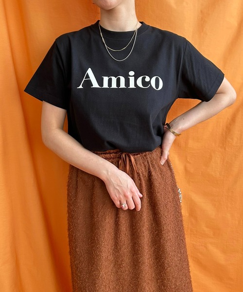 Tシャツ ロゴT LOGO トップス ABEREI Reiko Abereiko コラボ 半袖 カジュアル お洒落 ホワイト チャコールグレー A.P.C. APC アーペーセー Tシャツ Boxy Petit VPC COHBQ F26390