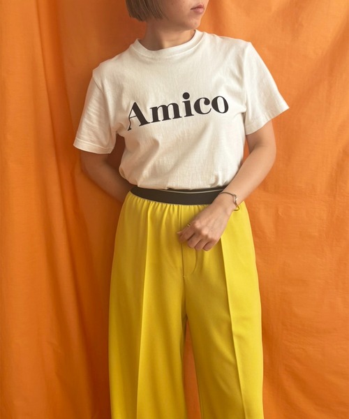 AmicoフロッキーロゴTシャツ LHELBIE│Eimee Law & LHELBIE 公式