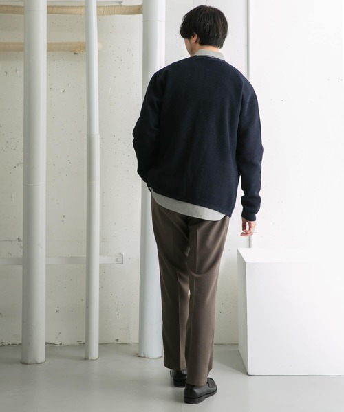 URBAN RESEARCH ROSSO MEN（アーバンリサーチロッソメン）の「変形カノコトッパーカーディガン（カーディガン/ボレロ・メンズ・ブラック/グリーン/ネイビー・MEDIUM/LARGE）」の11枚目の写真