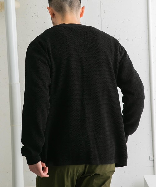 URBAN RESEARCH ROSSO MEN（アーバンリサーチロッソメン）の「変形カノコトッパーカーディガン（カーディガン/ボレロ・メンズ・ブラック/グリーン/ネイビー・MEDIUM/LARGE）」の16枚目の写真