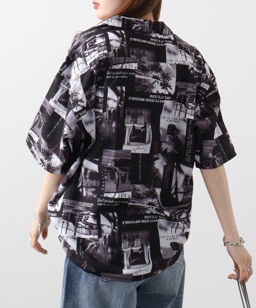 SUGGESTION(サジェッション)の「SUGGESTION H/S総柄開襟シャツ(シャツ/ブラウス・メンズ・ターコイズブルー/ホワイト/ブラック/マルチ・L/M)」の17枚目の写真