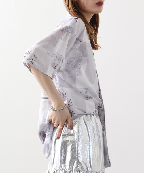 SUGGESTION(サジェッション)の「SUGGESTION H/S総柄開襟シャツ(シャツ/ブラウス・メンズ・ターコイズブルー/ホワイト/ブラック/マルチ・L/M)」の13枚目の写真