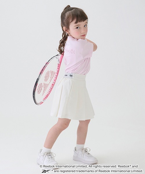 petit main（プティマイン）の「【Reebok】ロゴプリーツスカパン（スカート・キッズ・ブラック/ライトピンク/オフホワイト・80ｃｍ/90cm/100cm/110cm/120cm/130cm/140cm）」の2枚目の写真