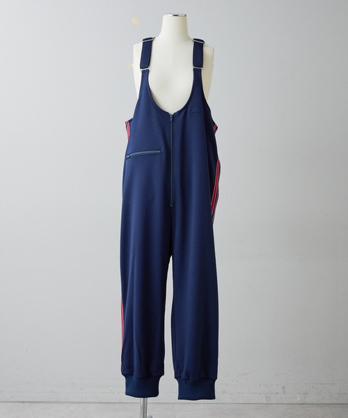 ear PAPILLONNER（イアパピヨネ）の「【GDSS(ジーディーエスエス)】ear別注・トラックオーバーオール（サロペット/オーバーオール・レディース・ブラック/ネイビー・MEDIUM）」の8枚目の写真