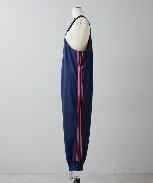 ear PAPILLONNER（イアパピヨネ）の「【GDSS(ジーディーエスエス)】ear別注・トラックオーバーオール（サロペット/オーバーオール・レディース・ブラック/ネイビー・MEDIUM）」の9枚目の写真