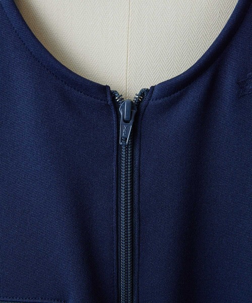 ear PAPILLONNER（イアパピヨネ）の「【GDSS(ジーディーエスエス)】ear別注・トラックオーバーオール（サロペット/オーバーオール・レディース・ブラック/ネイビー・MEDIUM）」の11枚目の写真