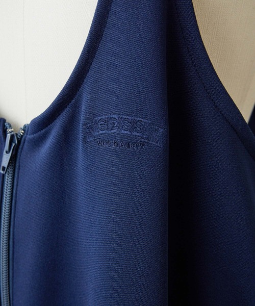 ear PAPILLONNER（イアパピヨネ）の「【GDSS(ジーディーエスエス)】ear別注・トラックオーバーオール（サロペット/オーバーオール・レディース・ブラック/ネイビー・MEDIUM）」の3枚目の写真