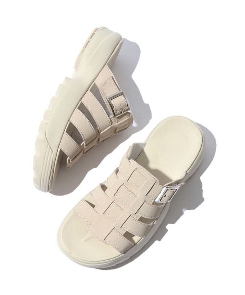 ROPE' PICNIC（ロペピクニック）の「グラディエータースライドサンダル（サンダル・レディース・ブラック/キナリ・23.5cm/24.5cm）」の15枚目の写真