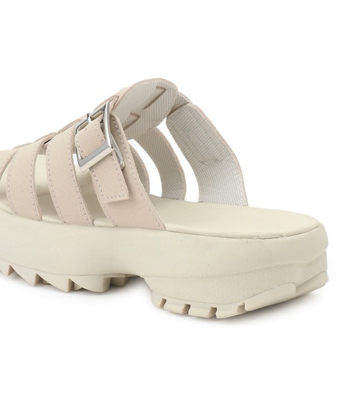 ROPE' PICNIC（ロペピクニック）の「グラディエータースライドサンダル（サンダル・レディース・ブラック/キナリ・23.5cm/24.5cm）」の11枚目の写真