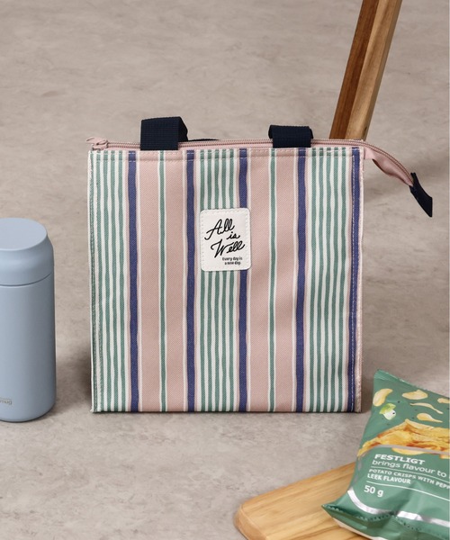 emesuelee(エメスーリー)の「保冷保温ランチスクエアBAG(エコバッグ/サブバッグ・レディース・ベージュ系1/ライトベージュ/ブルー/グリーン/イエロー/アイボリー/ピンク/ネイビー/チャコールグレー・フリー)」の9枚目の写真