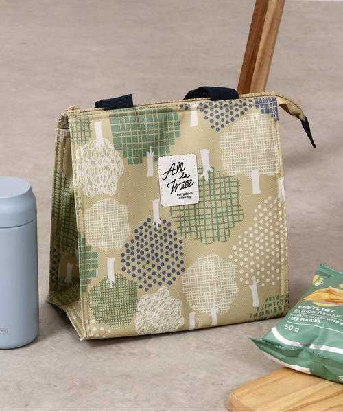 emesuelee(エメスーリー)の「保冷保温ランチスクエアBAG(エコバッグ/サブバッグ・レディース・ベージュ系1/ライトベージュ/ブルー/グリーン/イエロー/アイボリー/ピンク/ネイビー/チャコールグレー・フリー)」の8枚目の写真