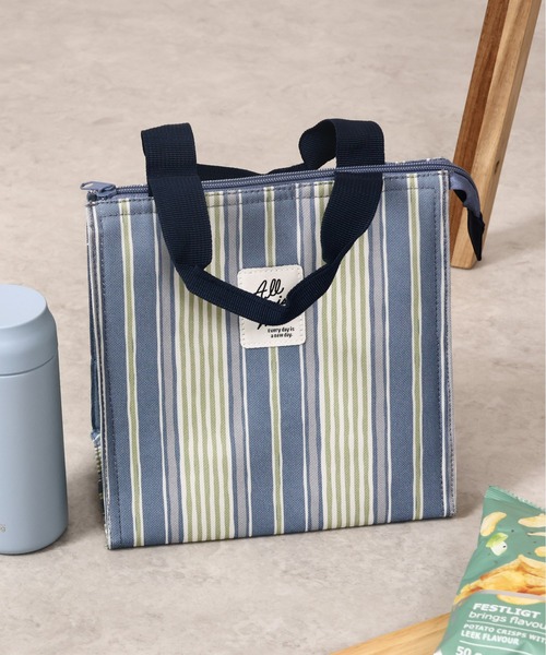 emesuelee(エメスーリー)の「保冷保温ランチスクエアBAG(エコバッグ/サブバッグ・レディース・ベージュ系1/ライトベージュ/ブルー/グリーン/イエロー/アイボリー/ピンク/ネイビー/チャコールグレー・フリー)」の7枚目の写真