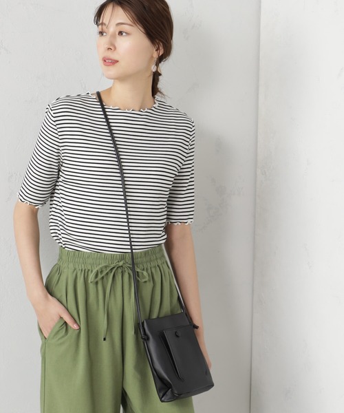 FOUND GOOD（ファウンドグッド）の「ゴウヒミニショルダー（ショルダーバッグ・レディース・パープル系2/グリーン系4/ホワイト系5/ブラック・FREE）」の2枚目の写真