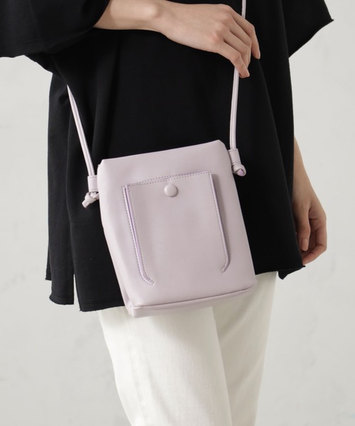 FOUND GOOD（ファウンドグッド）の「ゴウヒミニショルダー（ショルダーバッグ・レディース・パープル系2/グリーン系4/ホワイト系5/ブラック・FREE）」の12枚目の写真