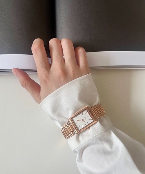 Daniel Wellington(ダニエルウェリントン)の「BOUND 3-LINK GOLD レディース腕時計(アナログ腕時計・レディース・シルバー/ピンクゴールド・ONE SIZE)」の13枚目の写真