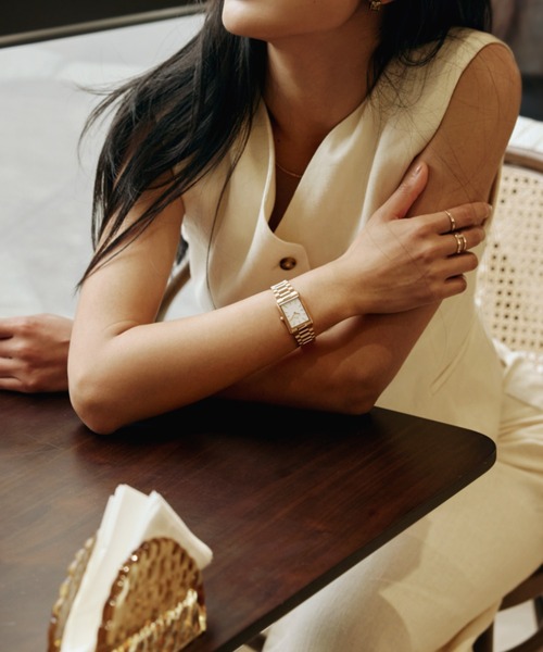 Daniel Wellington(ダニエルウェリントン)の「BOUND 3-LINK GOLD レディース腕時計(アナログ腕時計・レディース・シルバー/ピンクゴールド・ONE SIZE)」の17枚目の写真