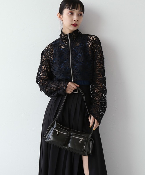 HARE（ハレ）の「ジップポッケデザインバッグ(HARE)（ショルダーバッグ・レディース・ブラック・FREE）」の3枚目の写真