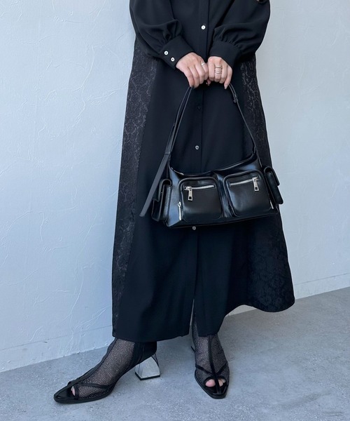 HARE（ハレ）の「ジップポッケデザインバッグ(HARE)（ショルダーバッグ・レディース・ブラック・FREE）」の10枚目の写真