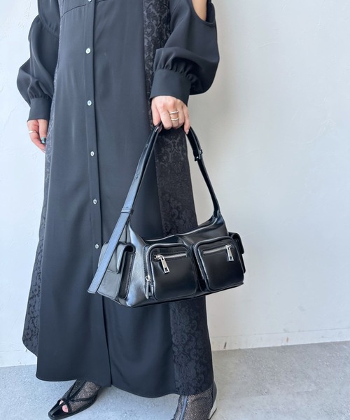 HARE（ハレ）の「ジップポッケデザインバッグ(HARE)（ショルダーバッグ・レディース・ブラック・FREE）」の11枚目の写真