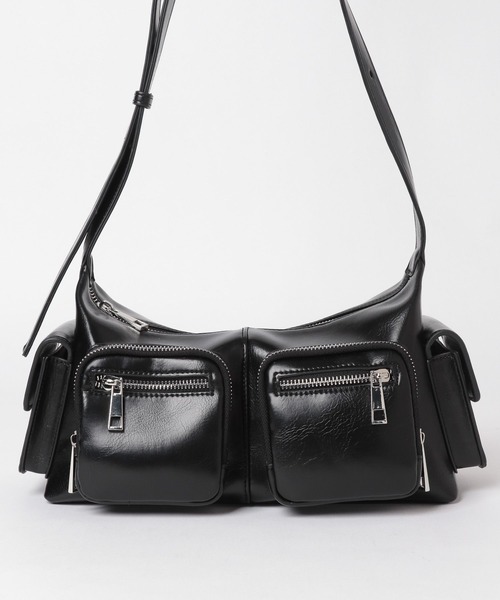 HARE（ハレ）の「ジップポッケデザインバッグ(HARE)（ショルダーバッグ・レディース・ブラック・FREE）」の20枚目の写真